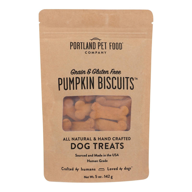 Portland Pet Food Company - Dog Treats Pumpkn Biscuit - Case Of 6-5 Oz - Orca Market