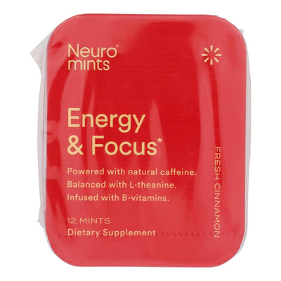 Neuro - Mint Enrgy & Focus Fresh Cinnamon - Case Of 12-12 Ct - Orca Market