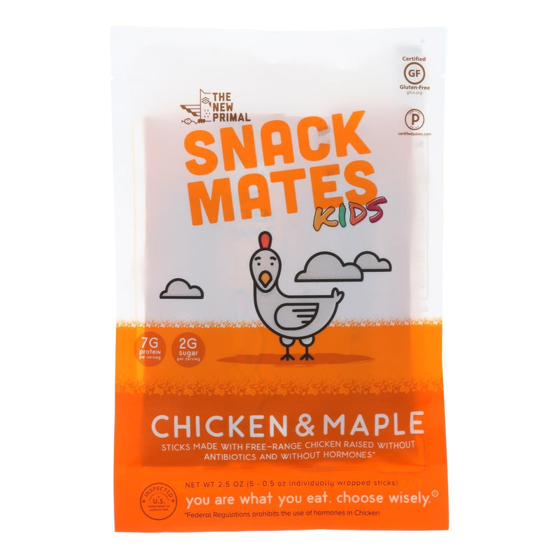 The New Primal - Snack Mates Chicken Maple - Case Of 8 - 2.5 Oz - Orca Market