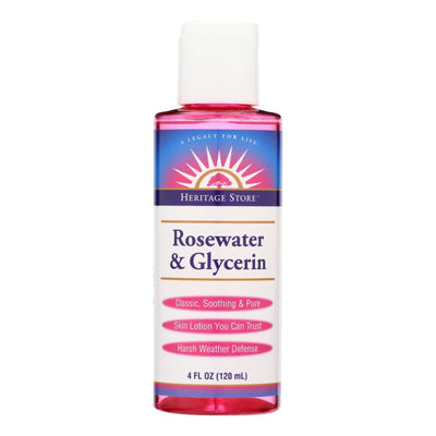 Heritage Products Rosewater And Glycerin - 4 Fl Oz - Orca Market