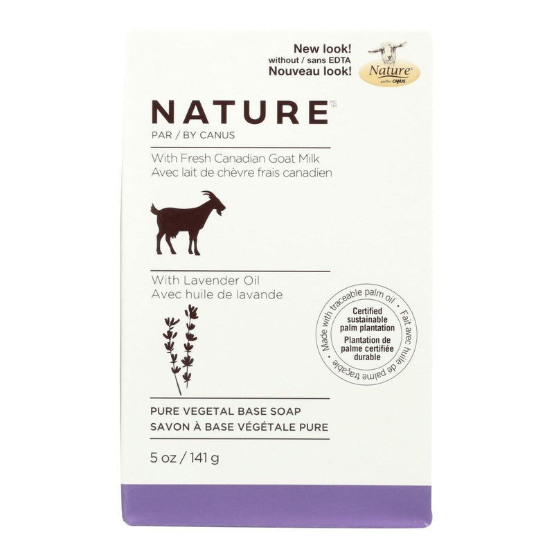 Nature By Canus Bar Soap - Goats Milk - Lavender Oil - 5 Oz - Orca Market