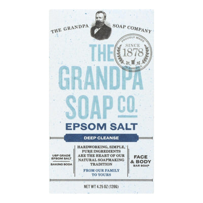 Grandpa Soap Bar Soap - Epsom Salt - 4.25 Oz - Orca Market