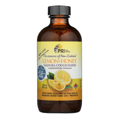 Pacific Resources International Lemon & Honey, Manuka Cough Elixir - 1 Each - 8 Fz - Orca Market