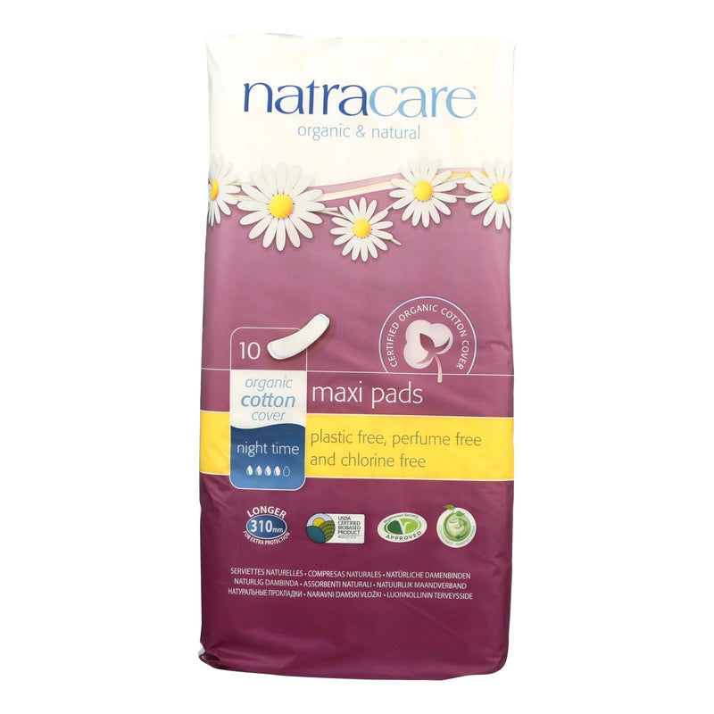 Natracare Natural Night Time Pads - 10 Pack - Orca Market