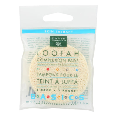 Earth Therapeutics Loofah Complexion Pads - 3 Pads - Case Of 12 - Orca Market