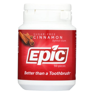 Epic Dental - Xylitol Gum - Cinnamon - 50 Count - Orca Market