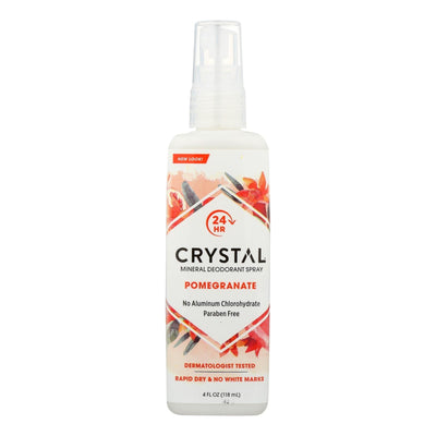 Crystal Essence Mineral Deodorant Body Spray Pomegranate - 4 Fl Oz - Orca Market