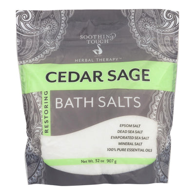 Soothing Touch Bath Salts - Cedar Sage - 32 Oz - Orca Market