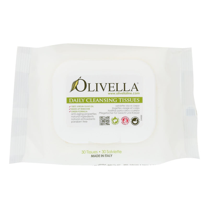 Olivella Daily Facial Cleansing Tissues - 30 Tissues - Orca Market