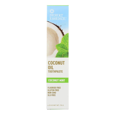 Desert Essence - Coconut Oil Toothpaste - Mint - 6.25 Oz - Orca Market