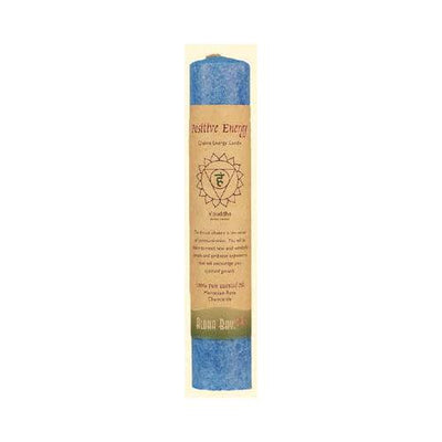 Aloha Bay - Chakra Pillar Candle Positive Energy Blue - 1 Candle - Orca Market