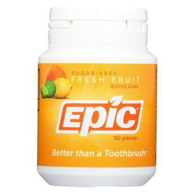 Epic Dental - Xylitol Gum - Fresh Fruit - 50 Pieces - Orca Market