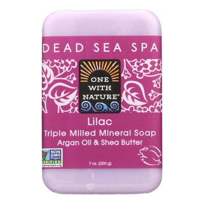 One With Nature Triple Milled Soap Bar - Lilac - 7 Oz - Orca Market