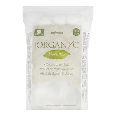 Organyc Cotton Balls - 100 Percent Organic Cotton - Beauty - 100 Count - Orca Market