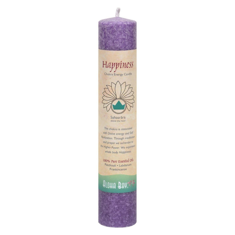 Aloha Bay - Chakra Energy Candle -sahasrara - 8"