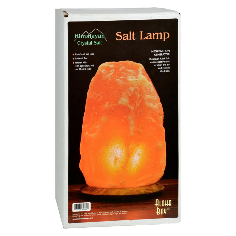 Himalayan Salt Lamp 12 Inch Wood Base - Orca Market