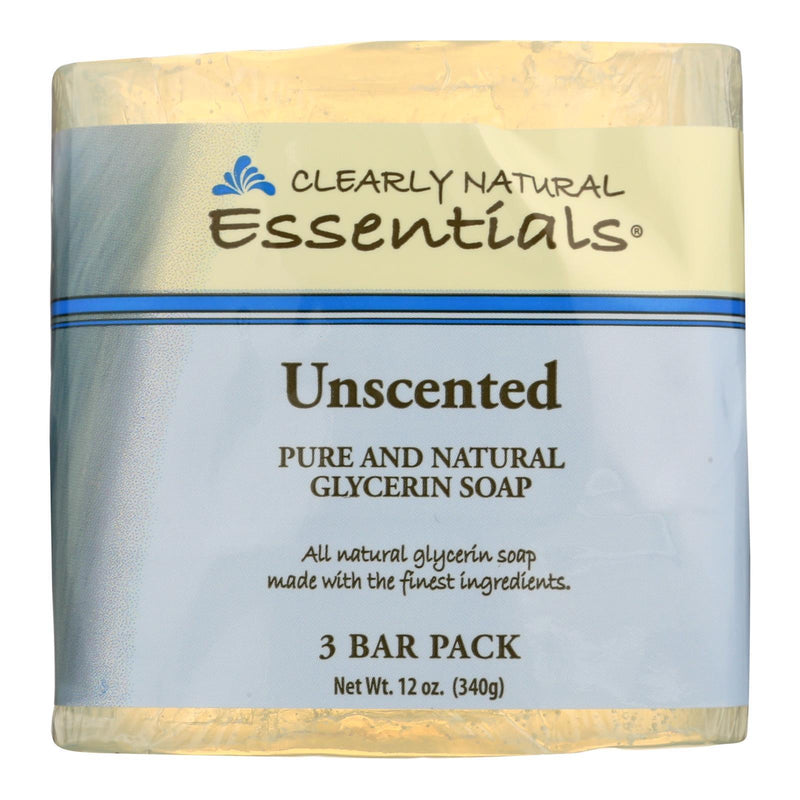 Clearly Natural Bar Soap - Unscented - 3 Pack - 4 Oz - Orca Market