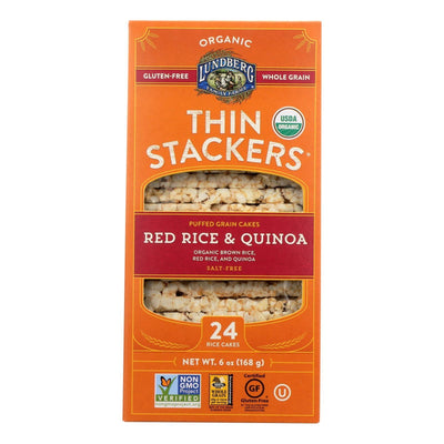 Lundberg Family Farms - Rice Cracker Red Quinoa Thin Steak- Case Of 6-6 Oz - Orca Market