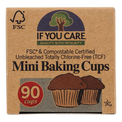 If You Care Baking Cups - Mini - Unbleached Totally Chlorine Free - 90 Count - Orca Market