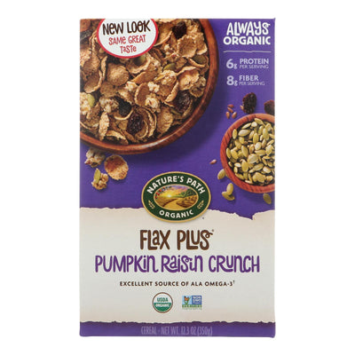 Nature's Path Organic Flax Plus Cereal - Pumpkin Raisin Crunch - Case Of 12 - 12.35 Oz. - Orca Market