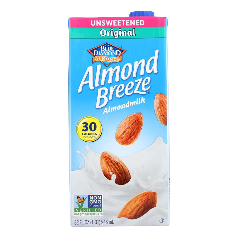 Almond Breeze - Almond Milk - Unsweetened Original - Case Of 12 - 32 Fl Oz. - Orca Market