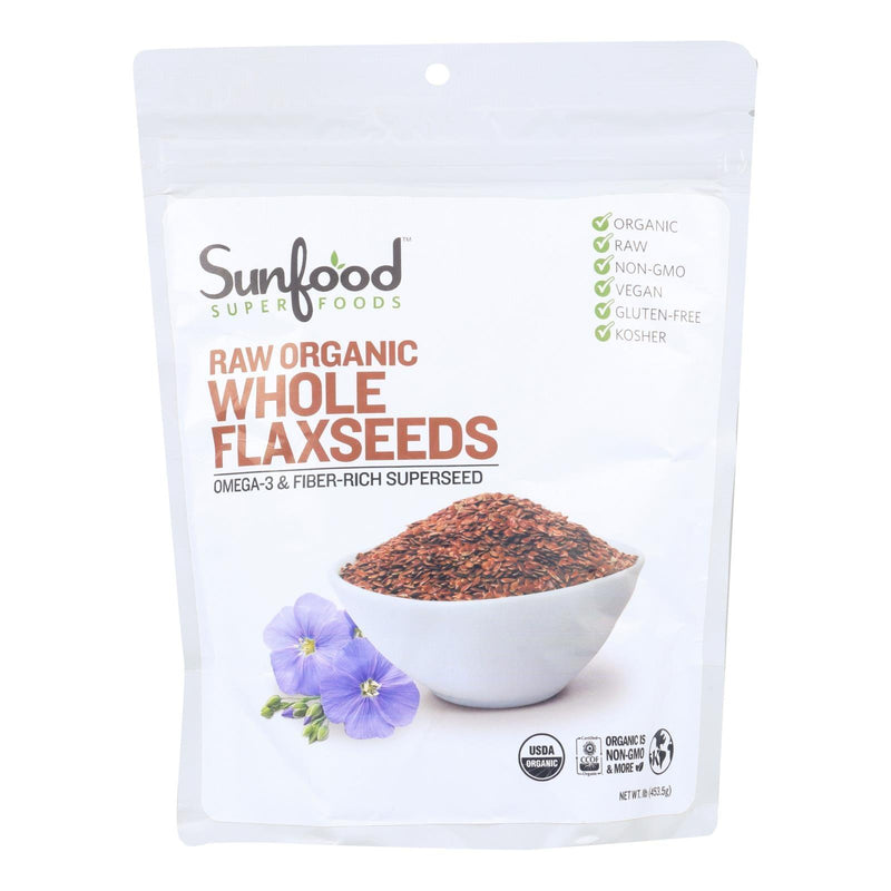 Sunfood - Flax Seeds - 1 Each -16 Oz - Orca Market