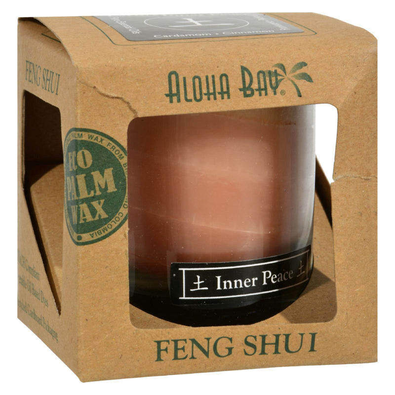 Aloha Bay - Feng Shui Elements Palm Wax Candle - Earth/inner Peace - 2.5 Oz - Orca Market