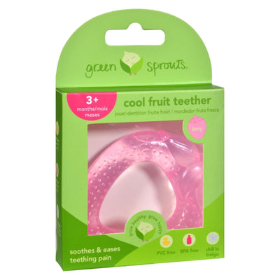 Green Sprouts Cool Soothing Teether Ring - Pink Strawberry - Orca Market