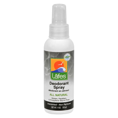 Lafe's Natural Body Care Deodorant Spray With Aloe - 4 Fl Oz - Orca Market