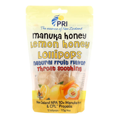 Pacific Resources Int. - Pri Lemon/honey Lolipop Child- 1 Each - 12 Ct - Orca Market