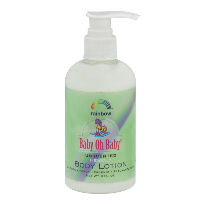 Rainbow Research Body Lotion - Organic Herbal - Baby - Unscented - 8 Fl Oz - Orca Market