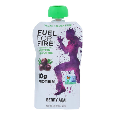 Fuel For Fire - Protn Smthie Fruit Berry Acai - Case Of 12 - 4.5 Oz - Orca Market