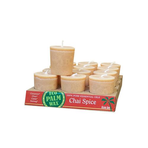 Aloha Bay - Candle Votive Essential Oil Chai Spice - 12 Candles - Case Of 12 - Orca Market