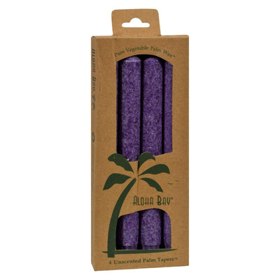 Aloha Bay - Palm Tapers - Violet - 4 Candles - Orca Market