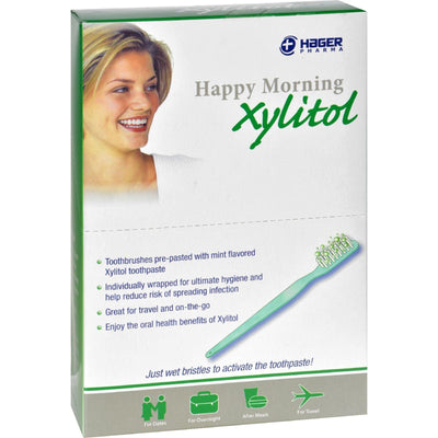 Hager Pharma Toothbrush - With Xylitol - Happy Morning - 1 Case - Orca Market