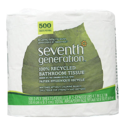 Seventh Generation Bathroom Tissue - 2 Ply 500 Sheet Roll - Case Of 60 - Orca Market