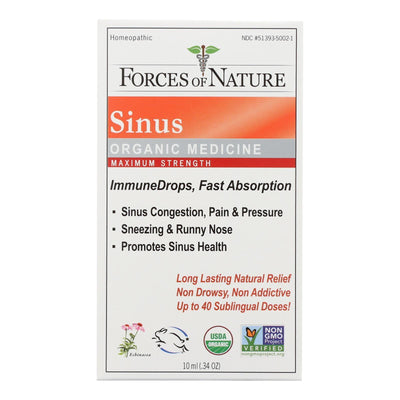 Forces Of Nature - Sinus Drop Max Immune - 1 Each - 10 Ml - Orca Market