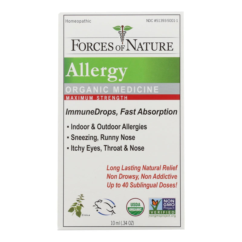 Forces Of Nature - Allergy Drop Max Immune- 1 Each - 10 Ml - Orca Market