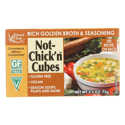 Edwards And Sons Natural Bouillon Cubes - Not Chick N - 2.5 Oz - Case Of 12 - Orca Market