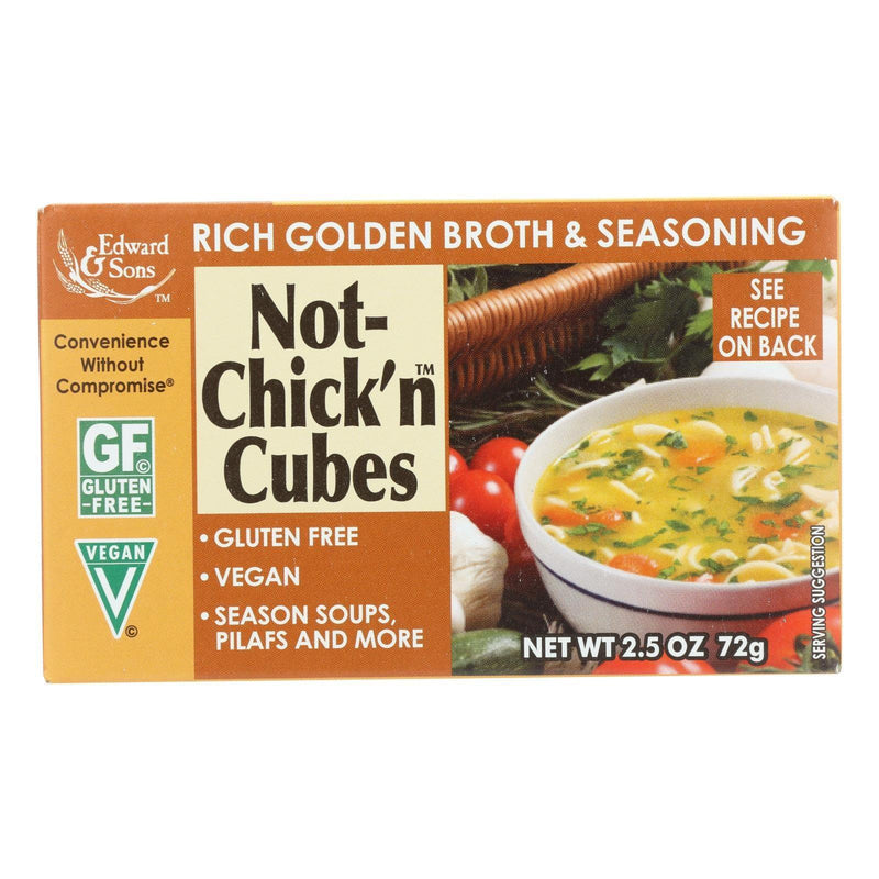 Edwards And Sons Natural Bouillon Cubes - Not Chick N - 2.5 Oz - Case Of 12 - Orca Market