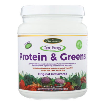 Paradise Herbs Orac Energy Protein Greens - 16 Oz - Orca Market