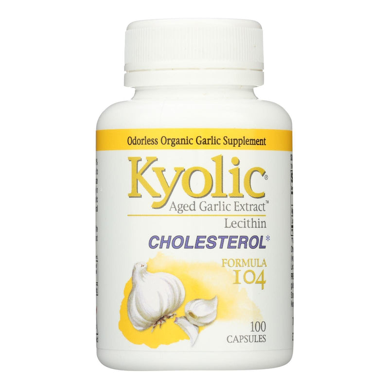 Kyolic - Aged Garlic Extract Cholesterol Formula 104 - 100 Capsules - Orca Market