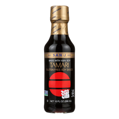 San - J Tamari Soy Sauce - Case Of 6 - 10 Fl Oz. - Orca Market