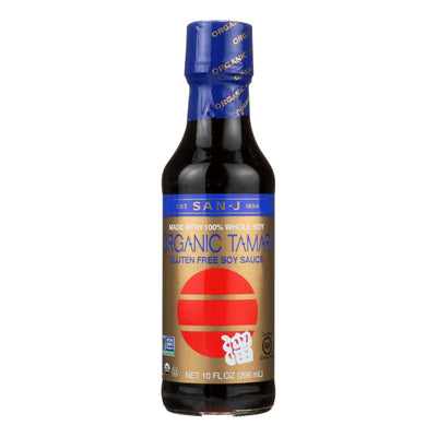 San - J Tamari Soy Sauce - Organic - Case Of 6 - 10 Fl Oz. - Orca Market