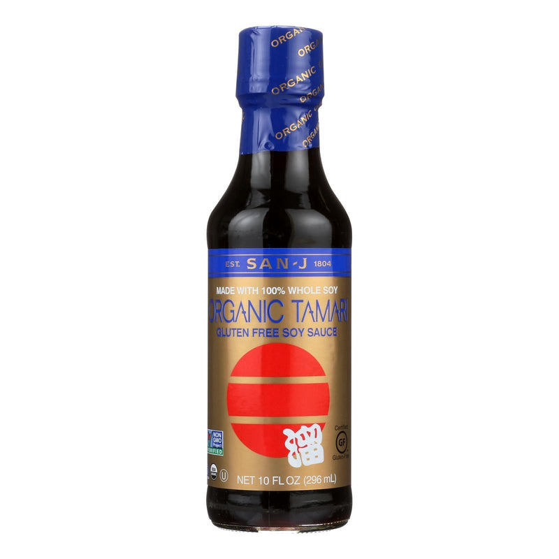 San - J Tamari Soy Sauce - Organic - Case Of 6 - 10 Fl Oz. - Orca Market