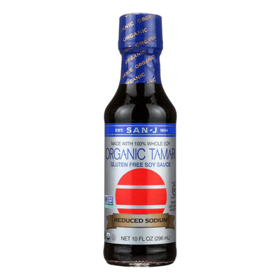 San - J Tamari Soy Sauce - Organic - Case Of 6 - 10 Fl Oz. - Orca Market