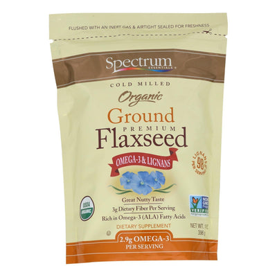 Spectrum Essentials Organic Ground Flaxseed - 14 Oz - Orca Market