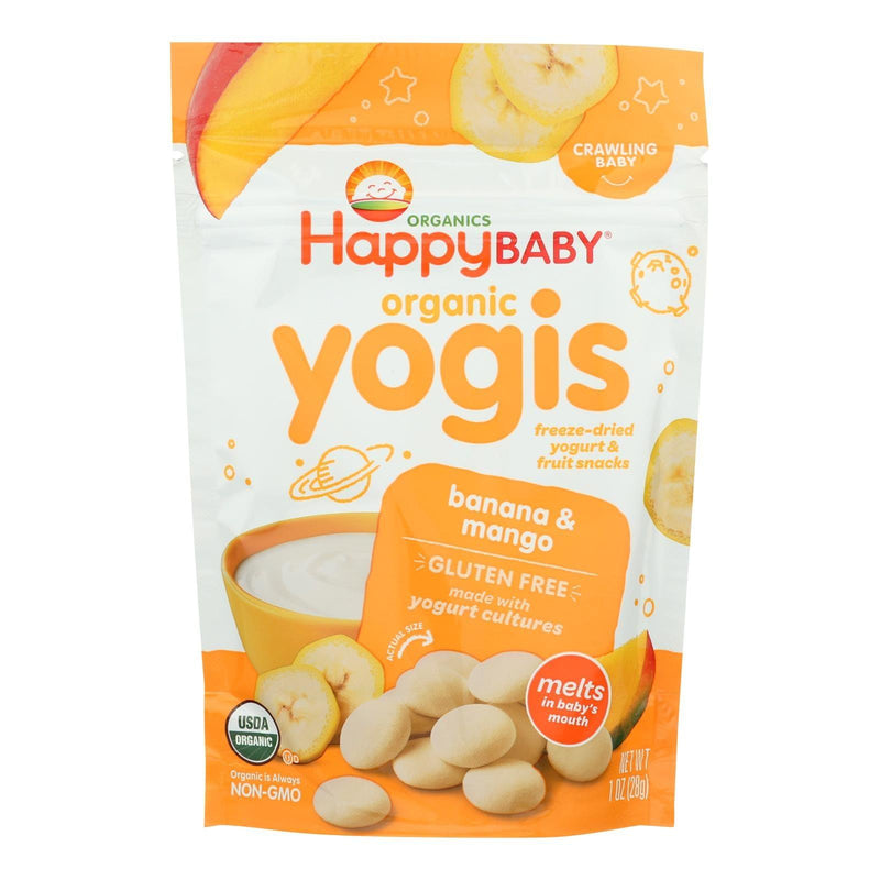 Happy Baby Happymelts Organic Yogurt Snacks For Babies And Toddlers Banana Mango - 1 Oz - Case Of 8 - Orca Market