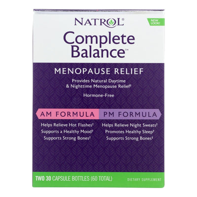 Natrol Complete Balance For Menopause Am - Pm - 60 Capsules - Orca Market