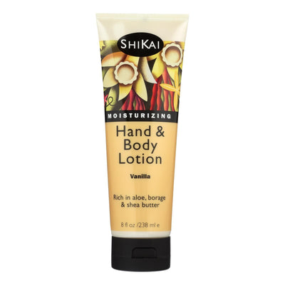 Shikai Hand And Body Lotion Vanilla - 8 Fl Oz - Orca Market